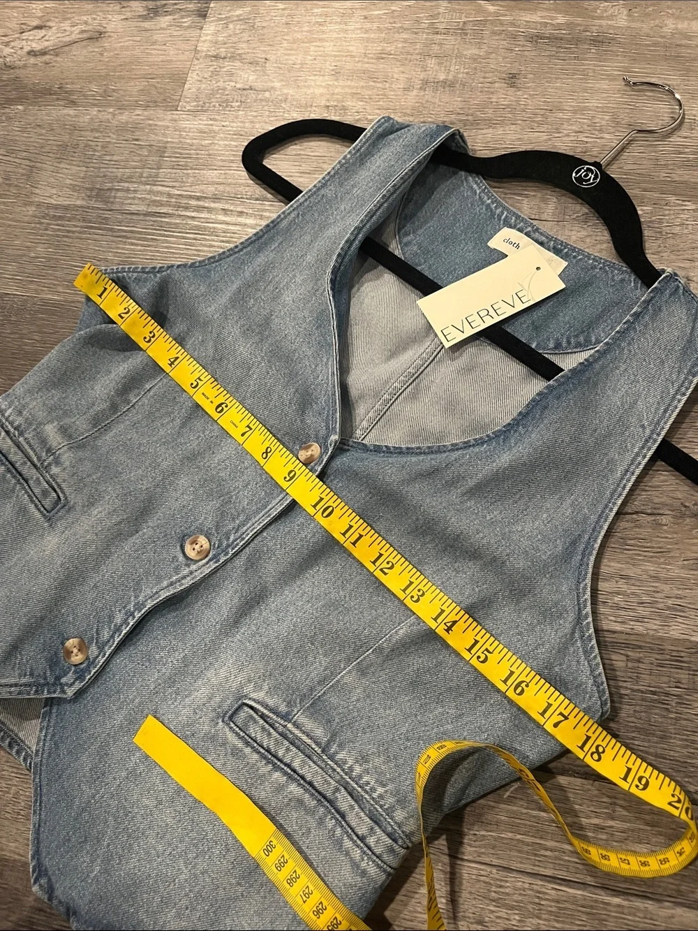Cloth & Stone Denim Vest Size Small • NWT • Evereve